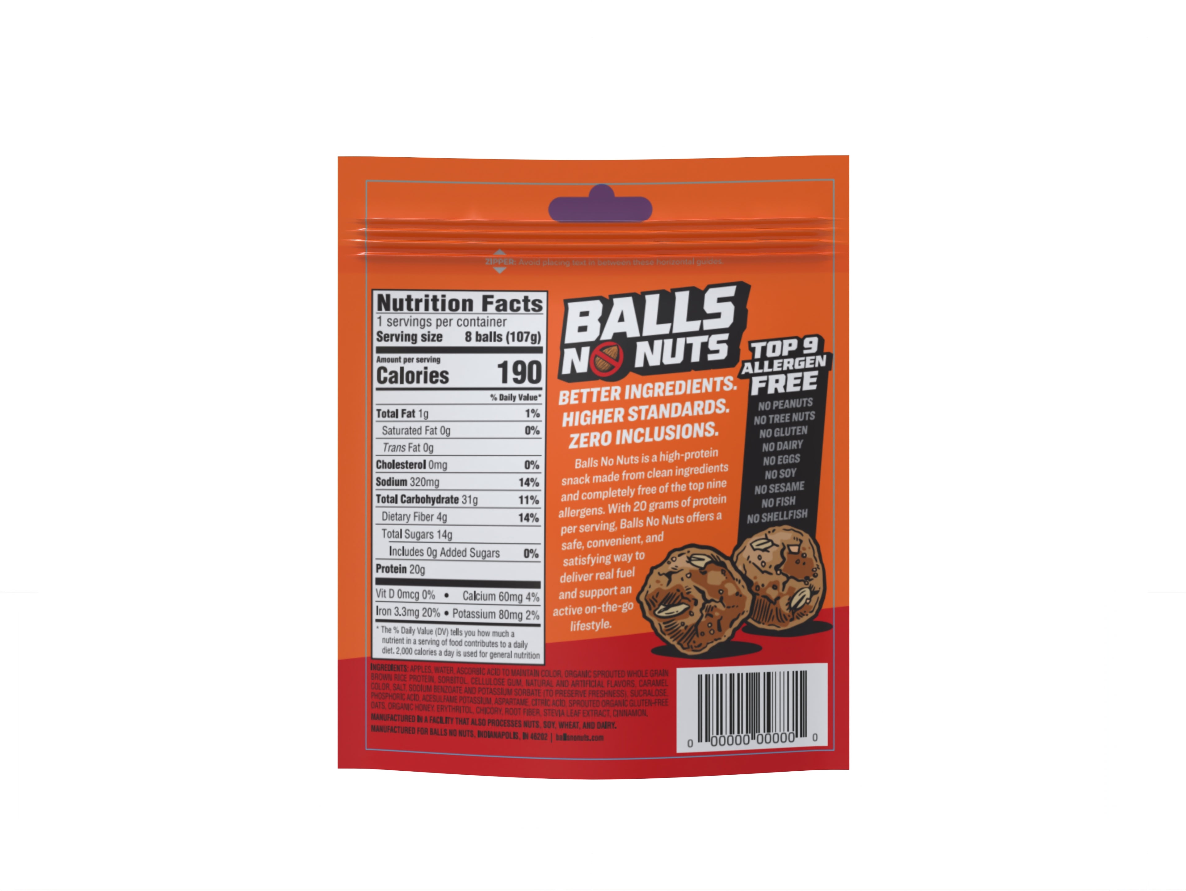 Apple Cinnamon Protein Bites – 20g Protein, Nut-Free, No Added Sugar